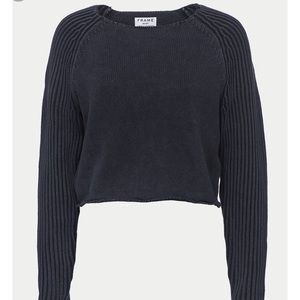 FRAME Denim Raglan Sleeve Sweater